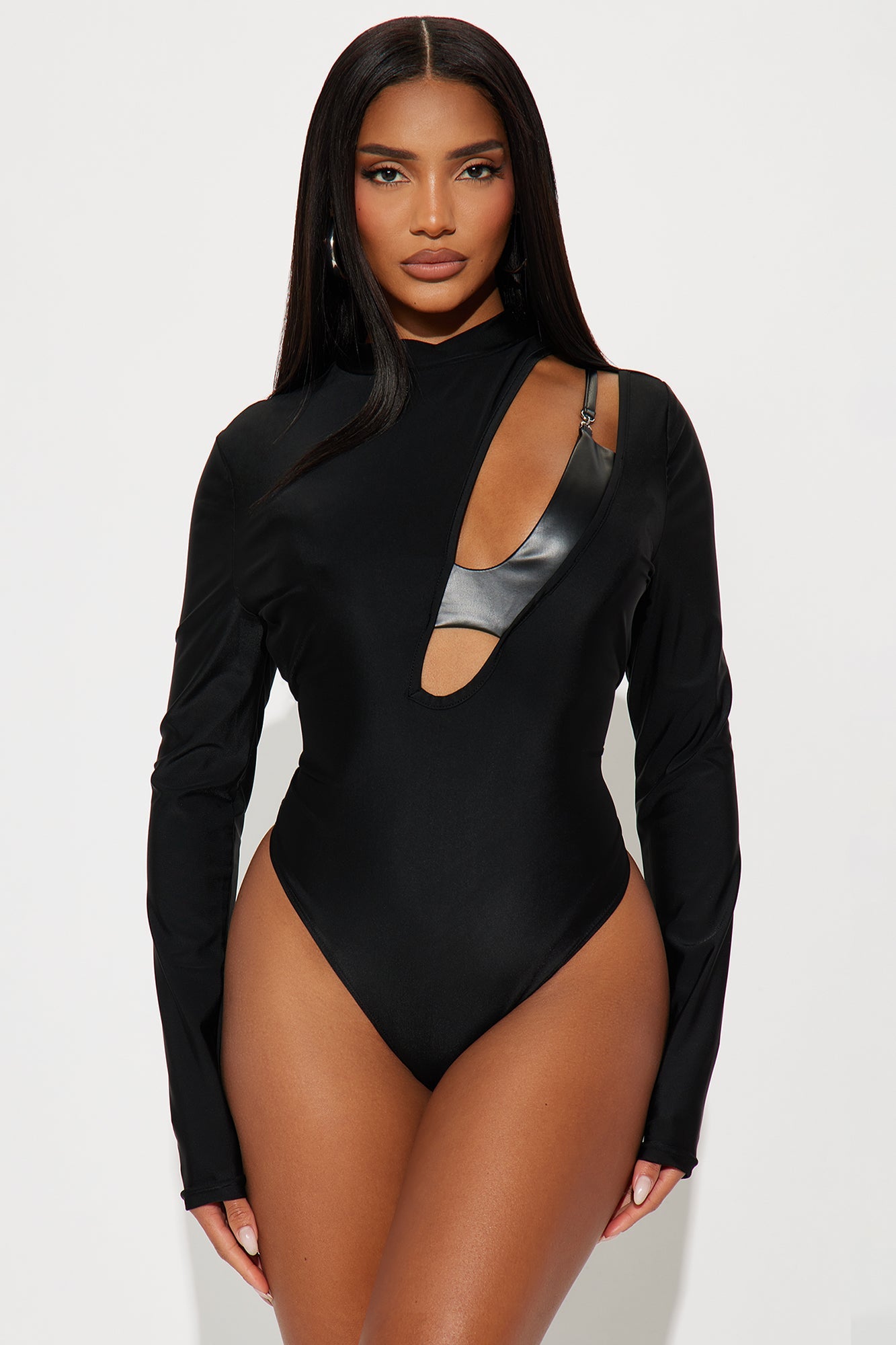 Undercover Baddie Bodysuit - Black