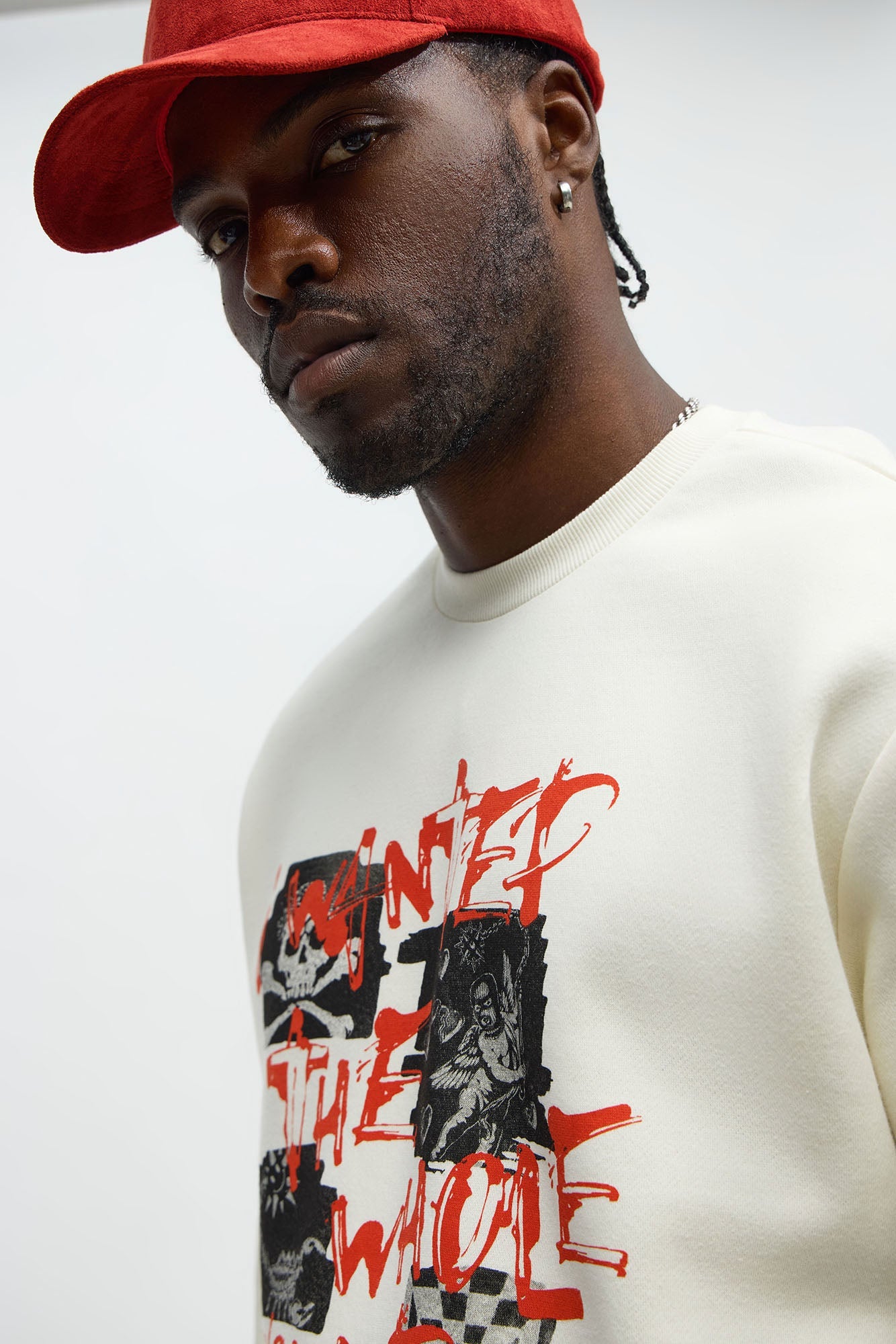 I Wanted The World Crewneck Sweatshirt - Cream