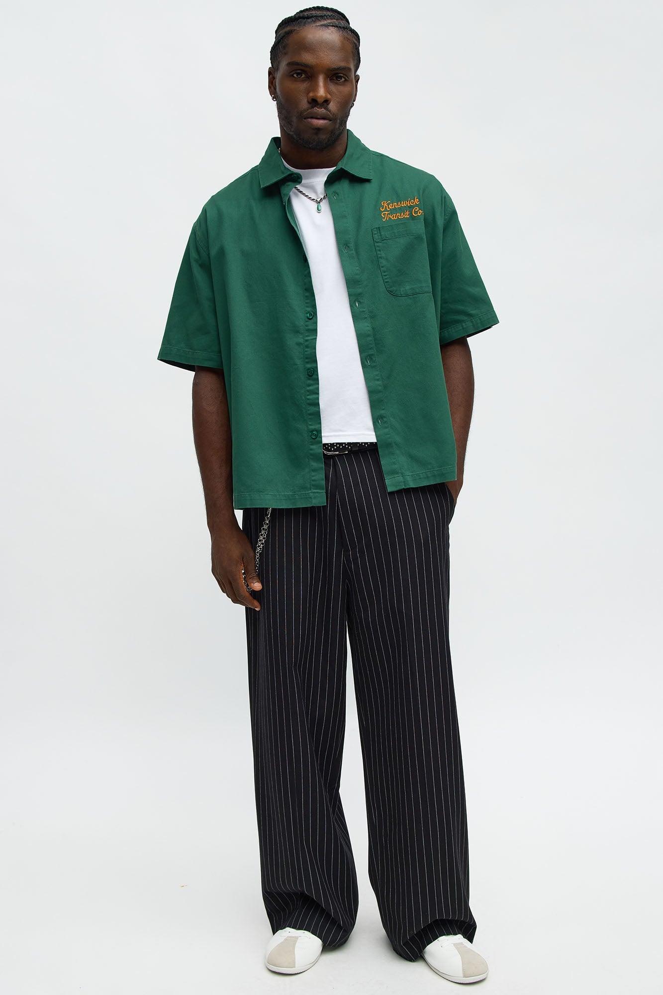 Kenswik Short Sleeve Button Up Shirt - Olive