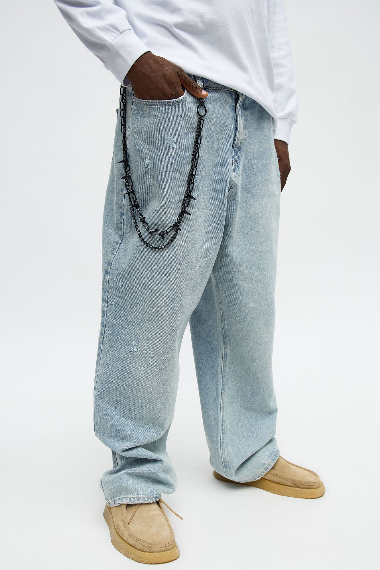 Legend Stacked Pant Chain - Black