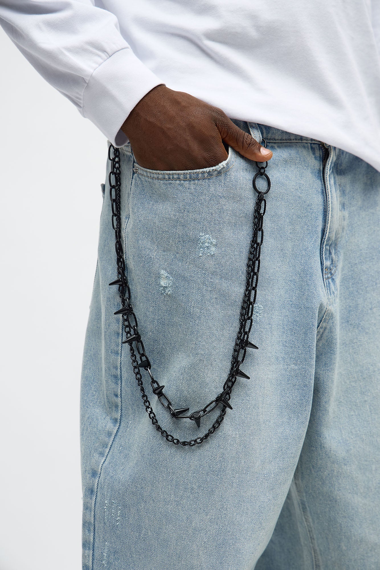 Legend Stacked Pant Chain - Black