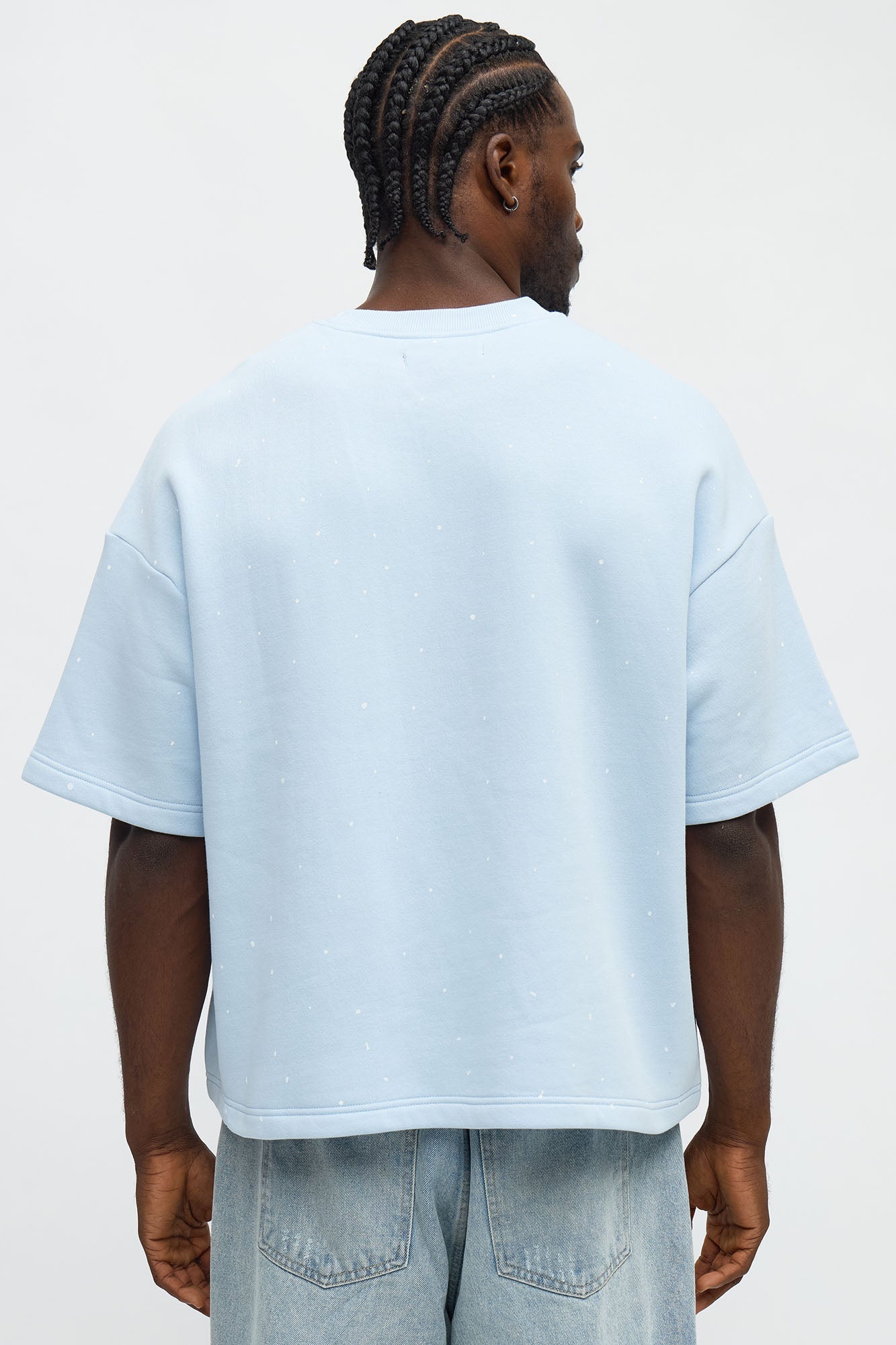 Relaxed Heavensent 777 Short Sleeve Tee - Blue/combo