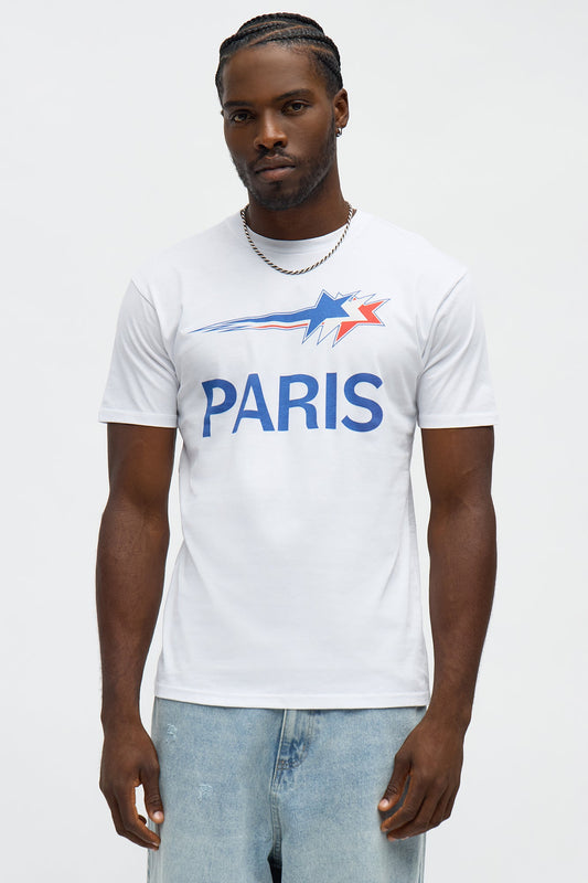 Bonjour Paris Short Sleeve Tee - White