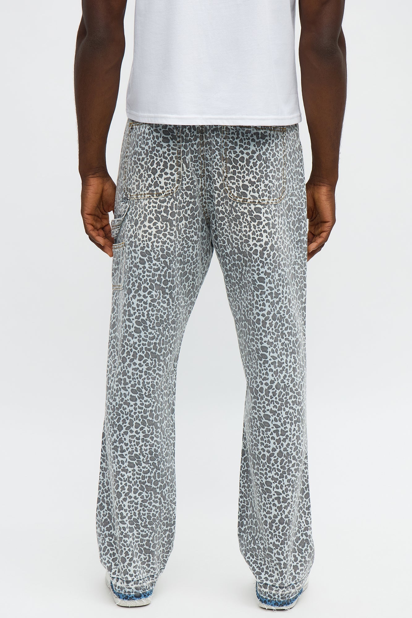 Slim Spot Me Out Leopard Jeans - Blue