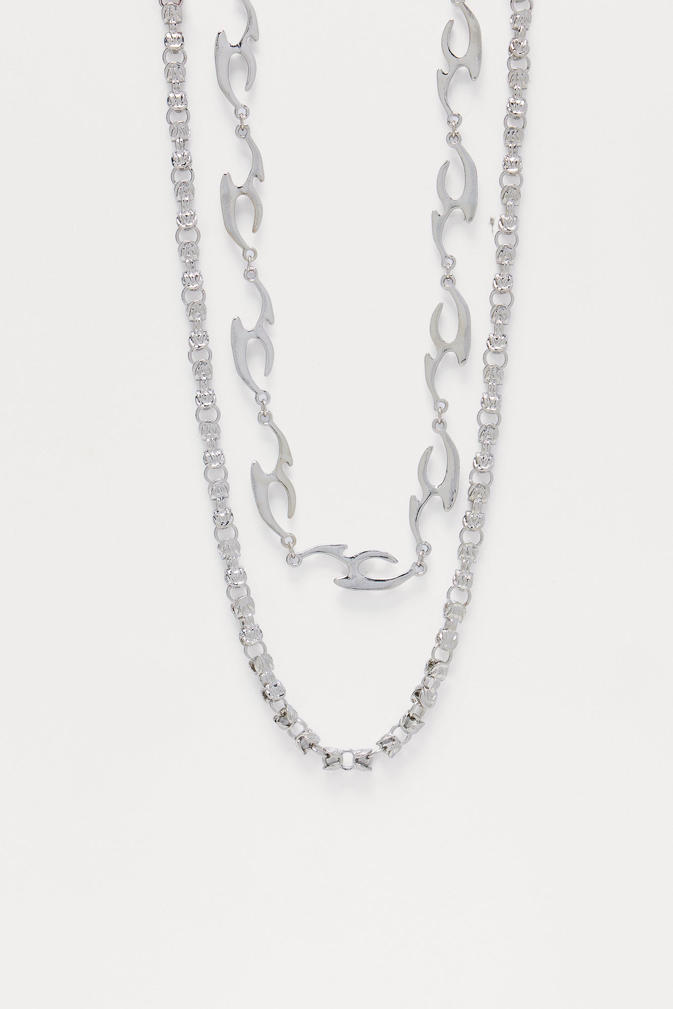 Untamed Necklace Set - Silver