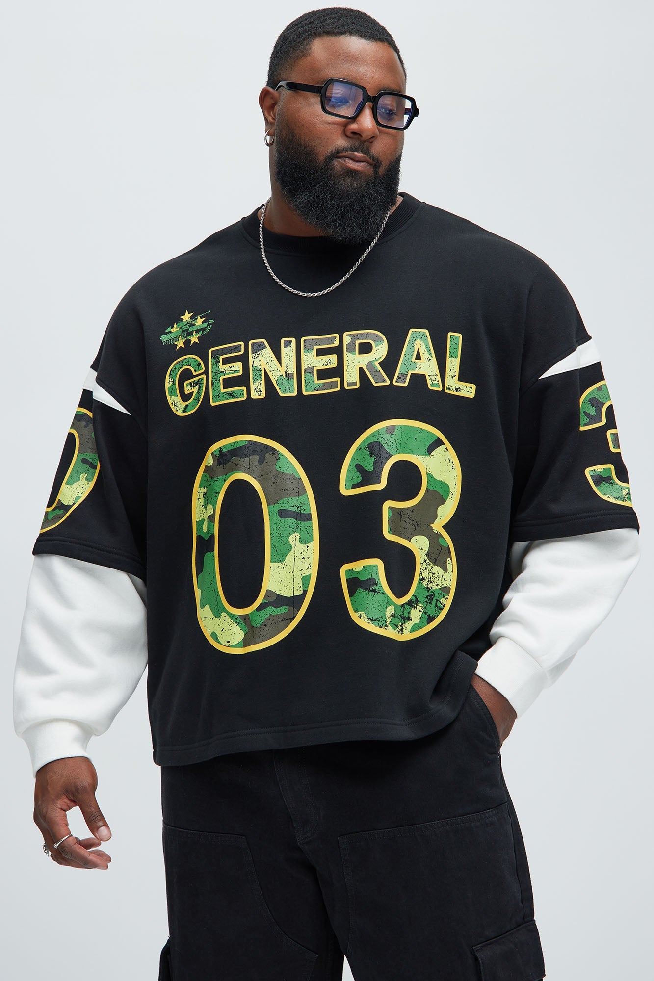 Tyson General Soldier Long Sleeve Tee - Black/combo