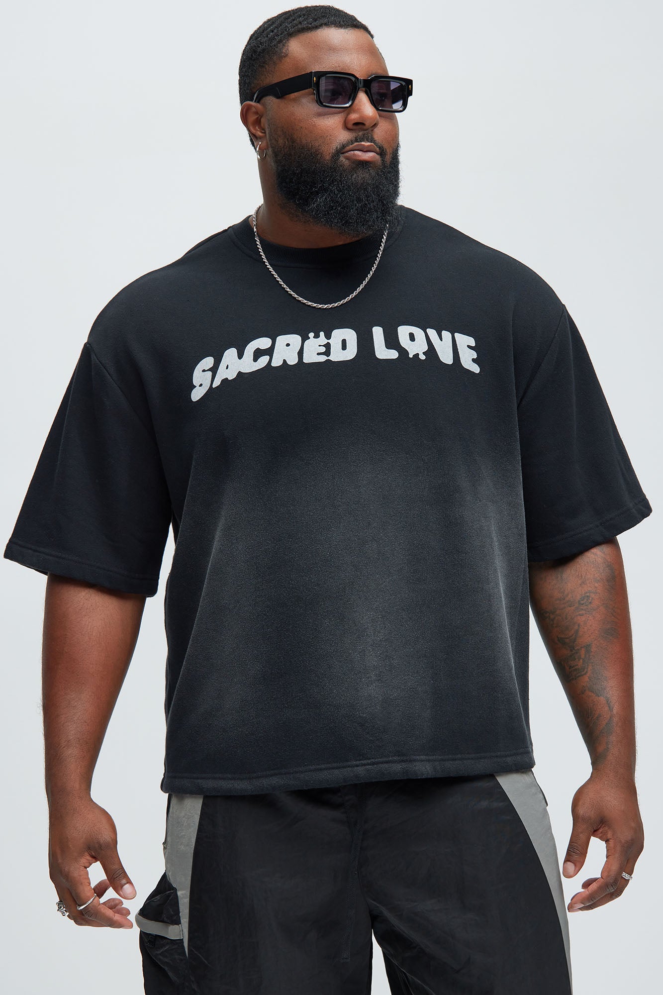 Tyson Sacred Love Relaxed Short Sleeve Tee - Black