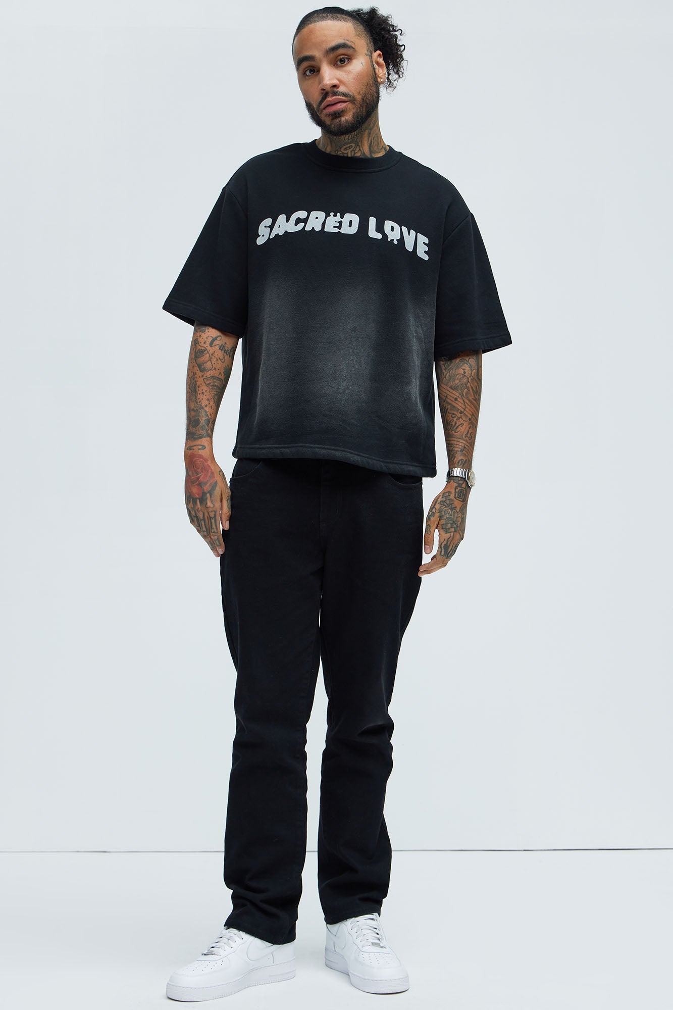 Tyson Sacred Love Relaxed Short Sleeve Tee - Black