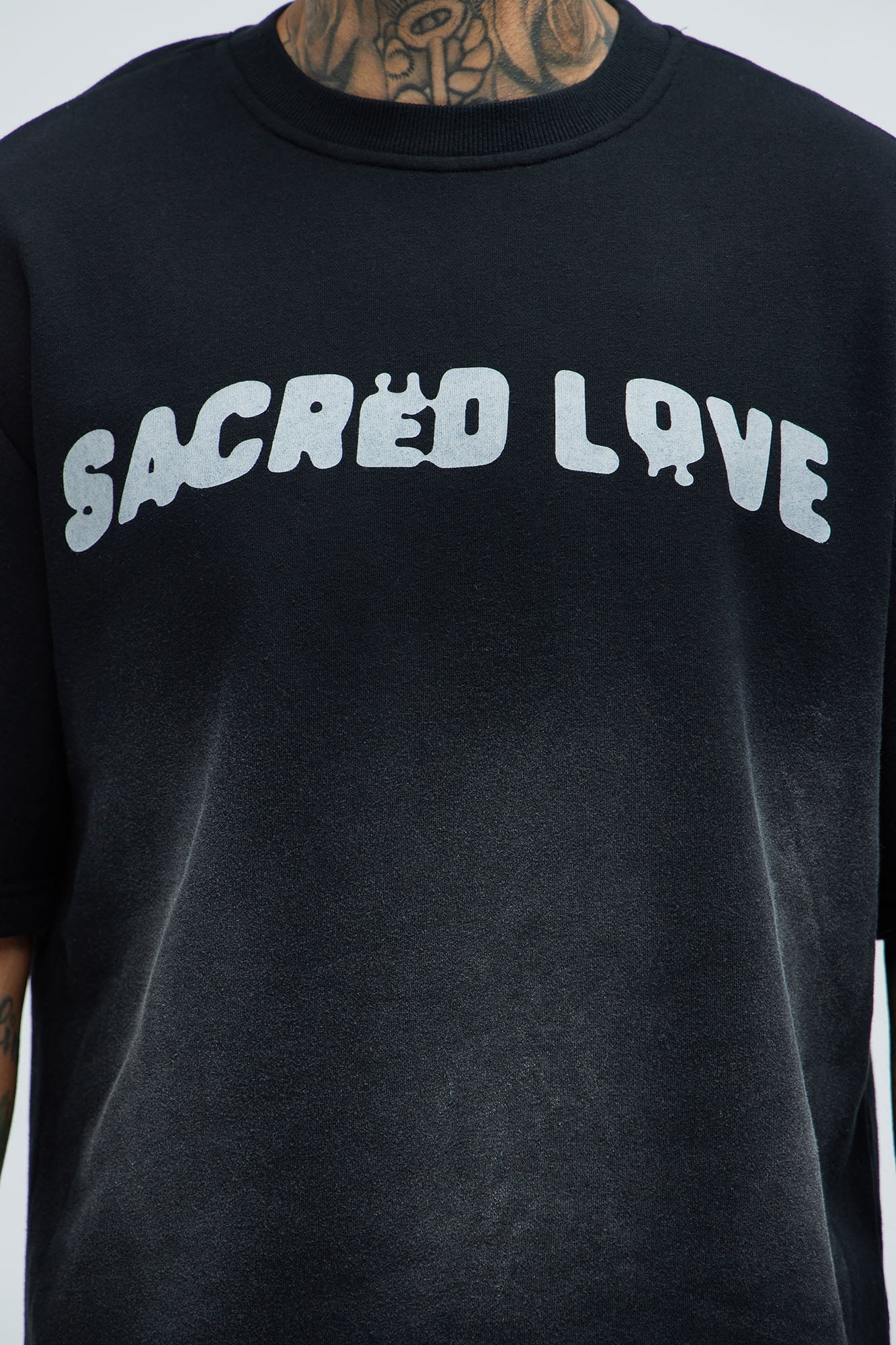 Tyson Sacred Love Relaxed Short Sleeve Tee - Black