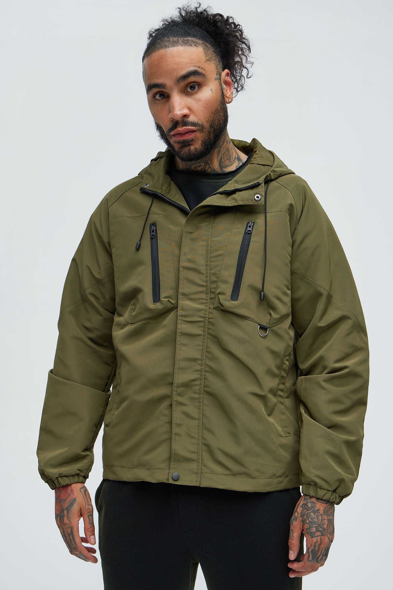 Go Wild Lightweight Anorak Jacket - Olive