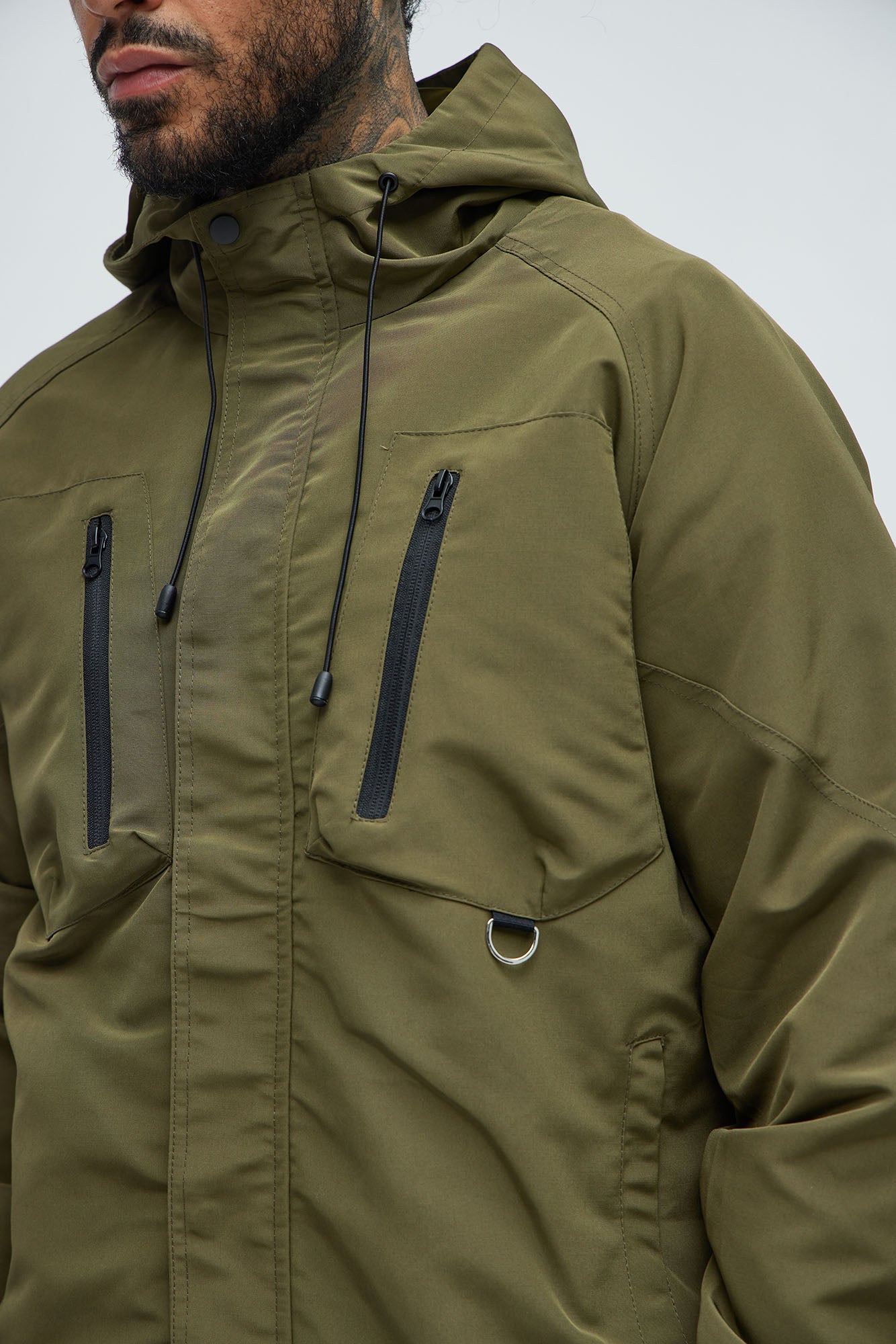 Go Wild Lightweight Anorak Jacket - Olive