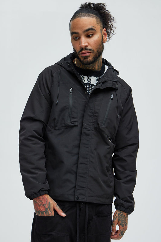 Go Wild Lightweight Anorak Jacket - Black