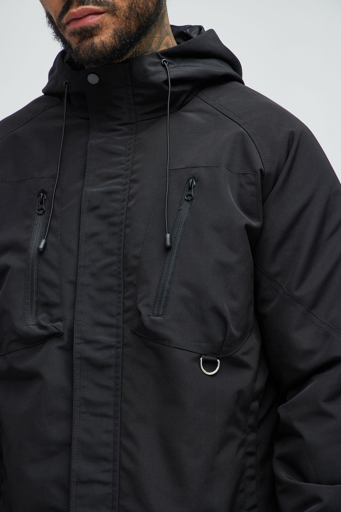 Go Wild Lightweight Anorak Jacket - Black