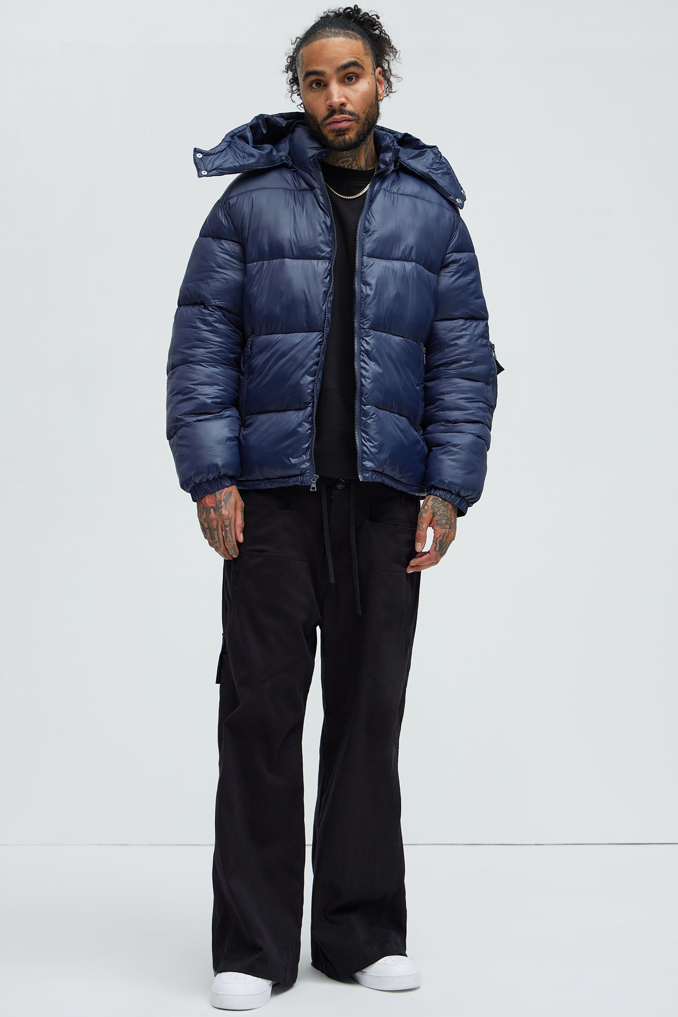 Nixer Puffer Jacket - Navy