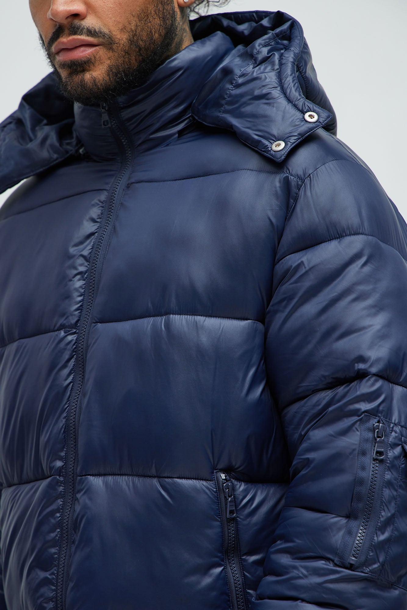 Nixer Puffer Jacket - Navy