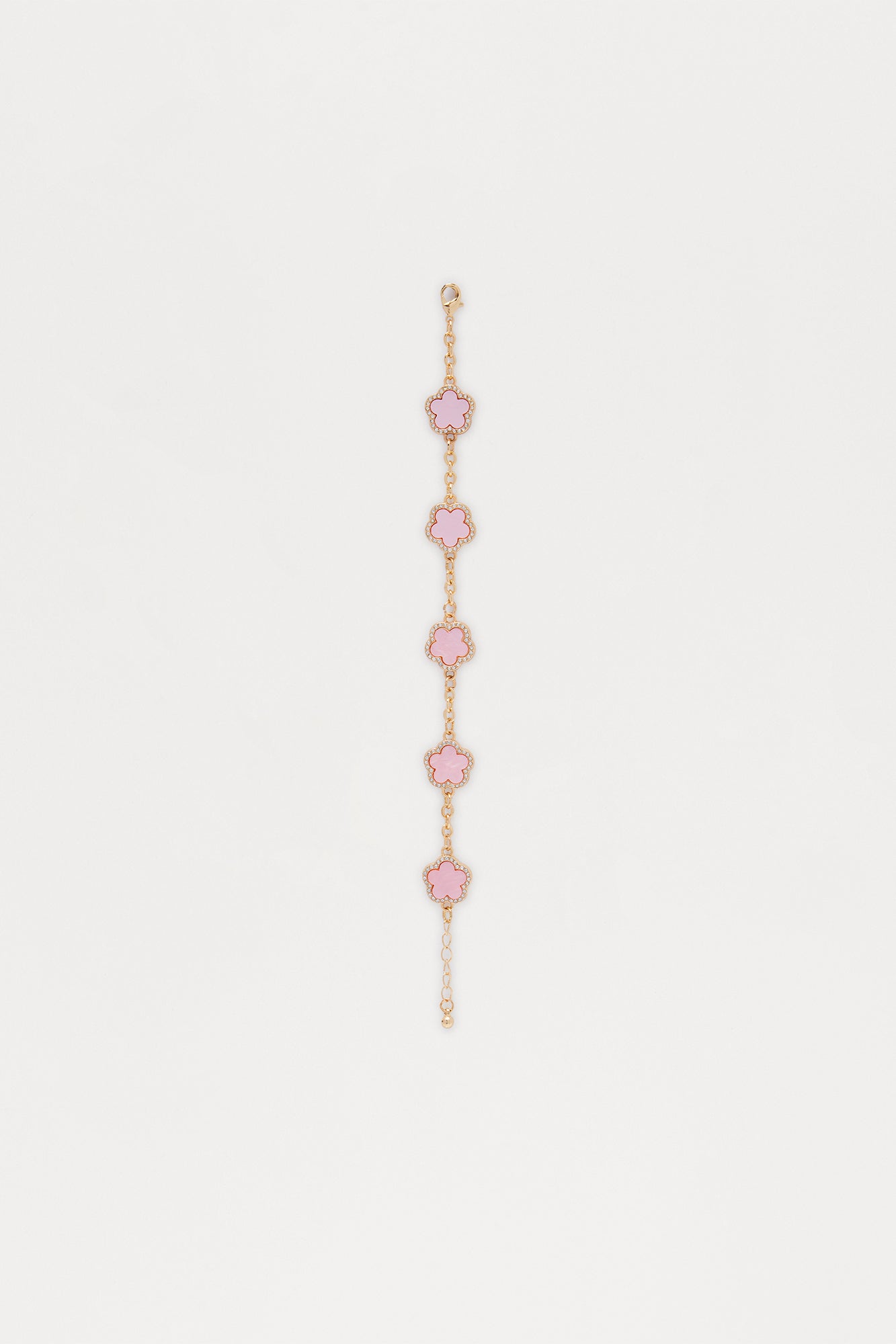 My Clover Chain Bracelet - Pink
