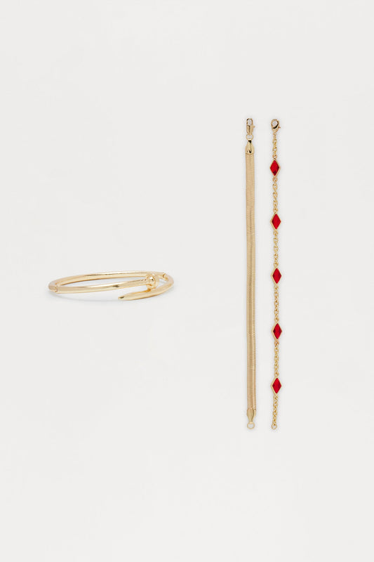 Timeless Mixed Bracelet Set - Gold