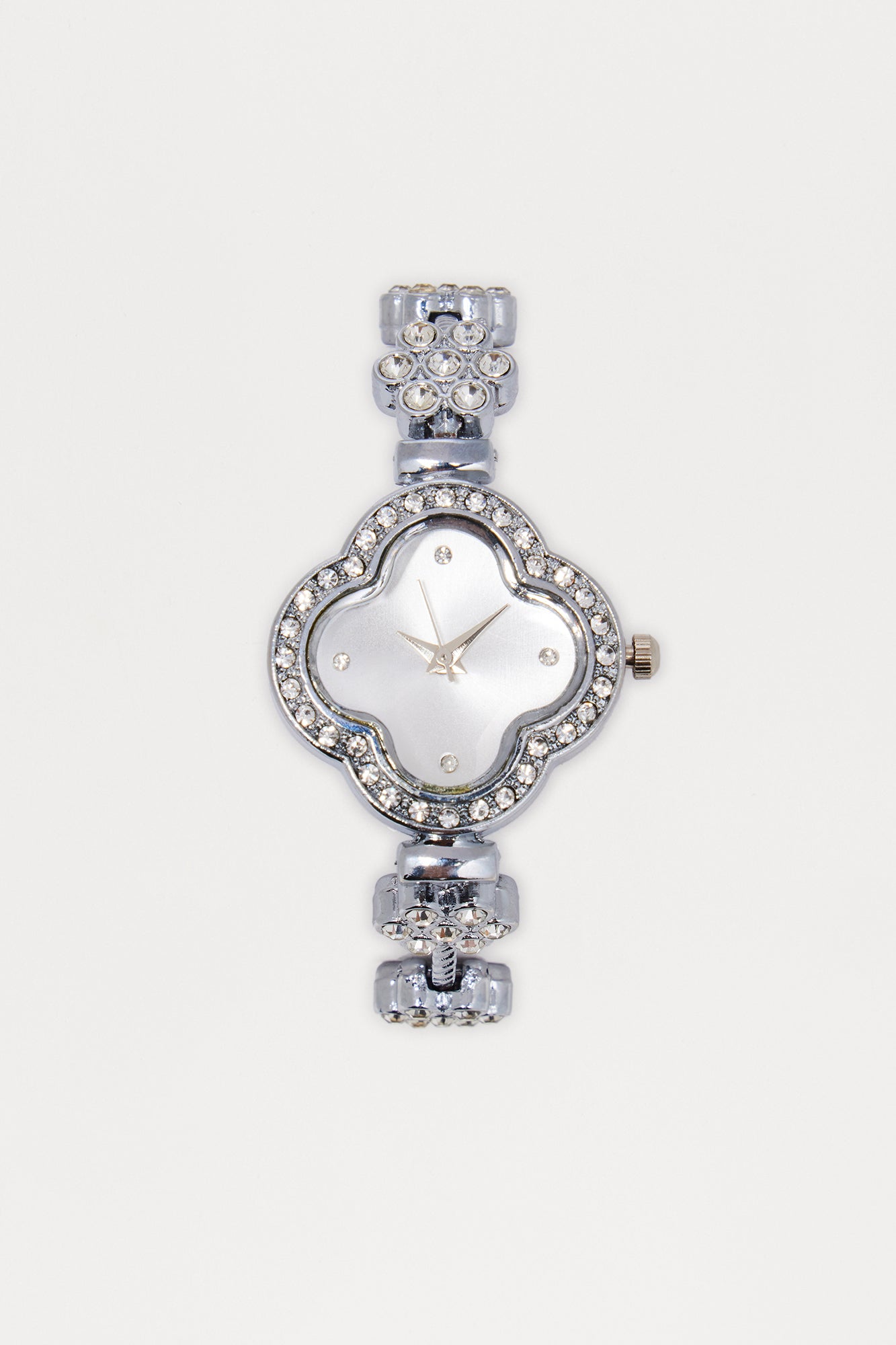 Dainty Flora Watch - Silver