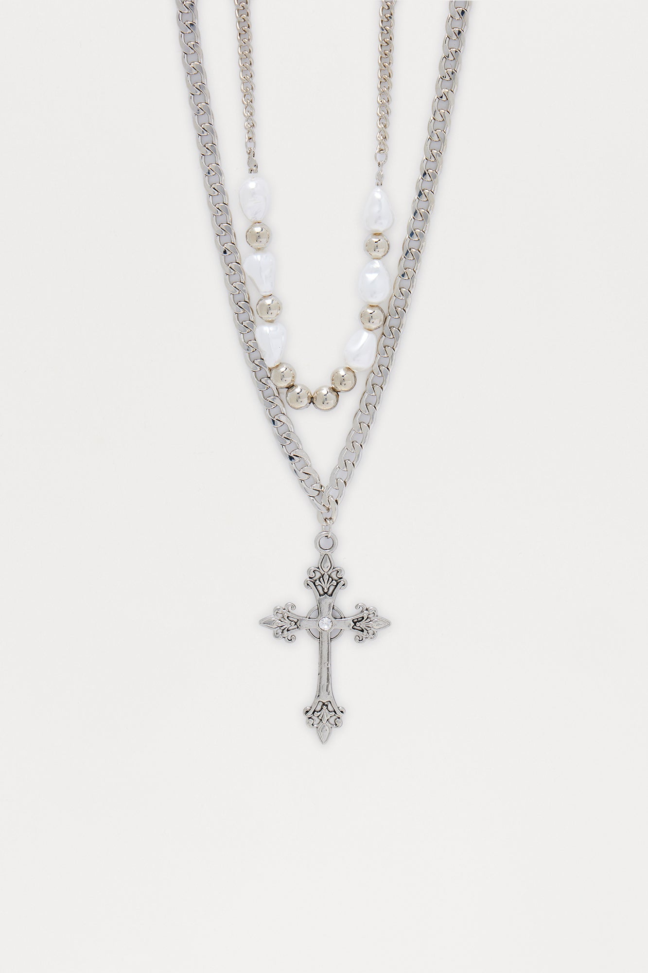 Prodigy Pendant Necklace Set - Silver