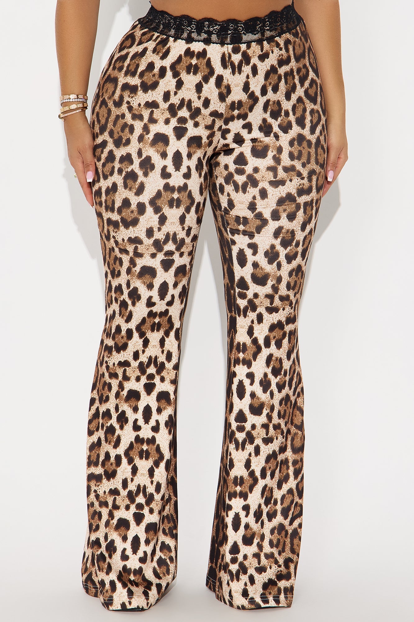 No Permission Leopard Flare Pant 32″ - Leopard