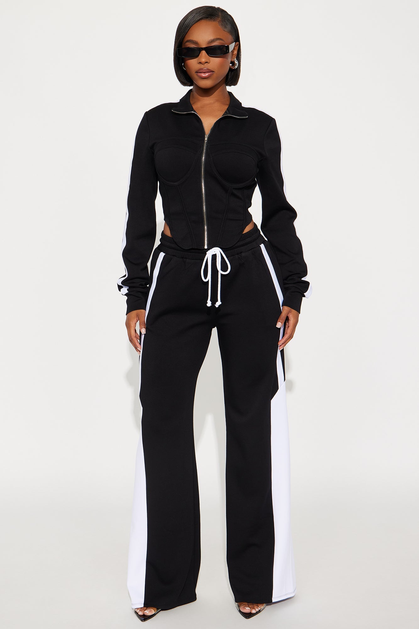 Victory Lap Scuba Pant Set - Black