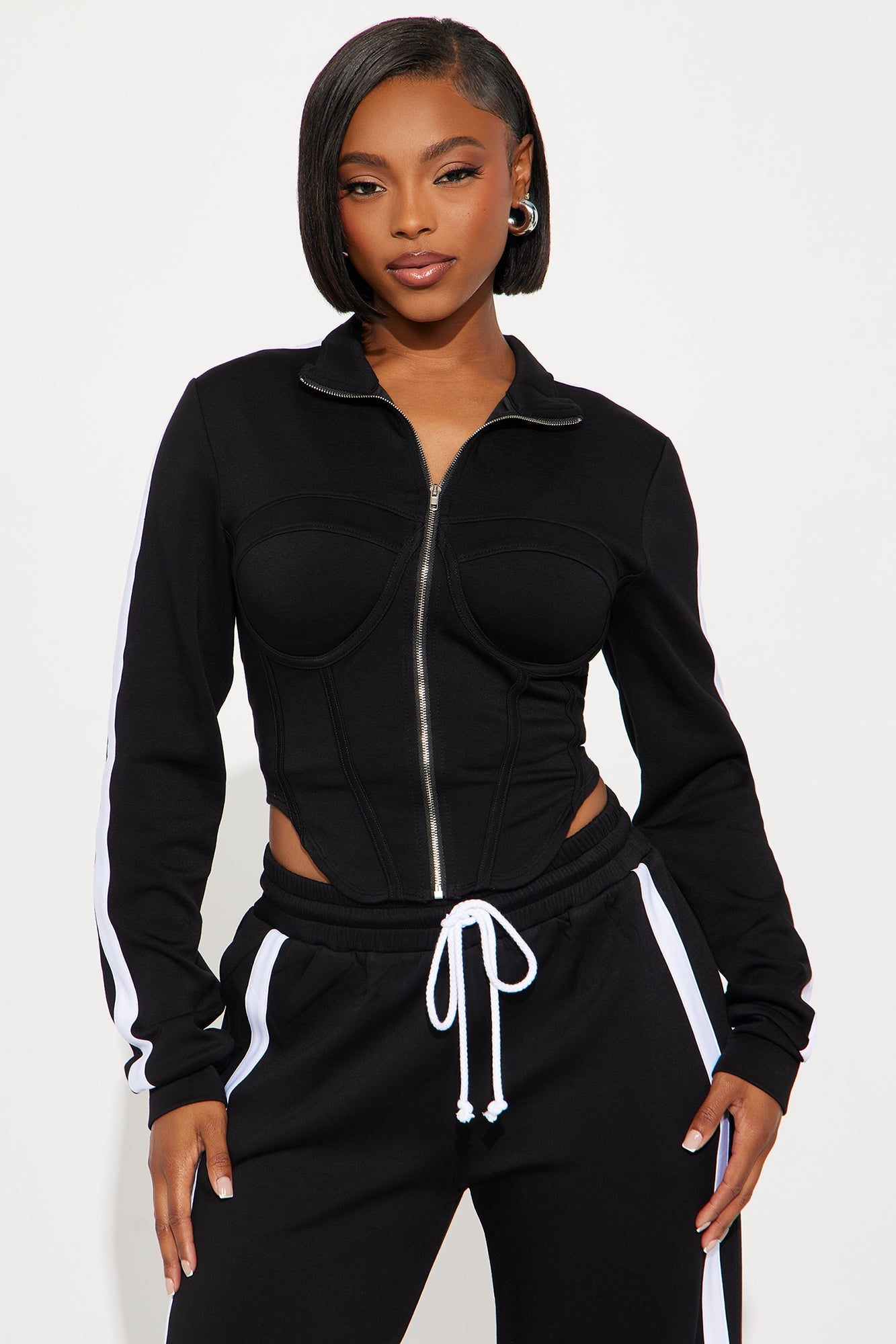 Victory Lap Scuba Pant Set - Black