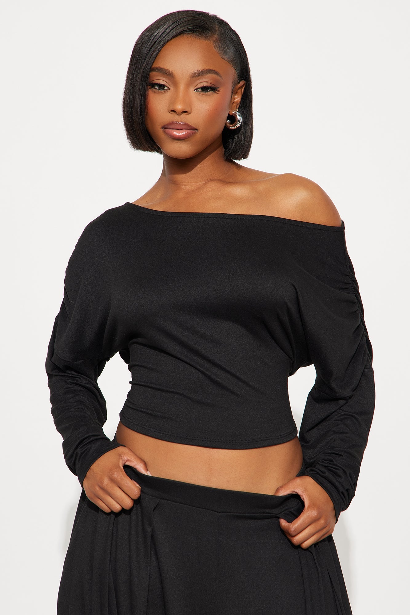 Cool Girl Balloon Pant Set - Black