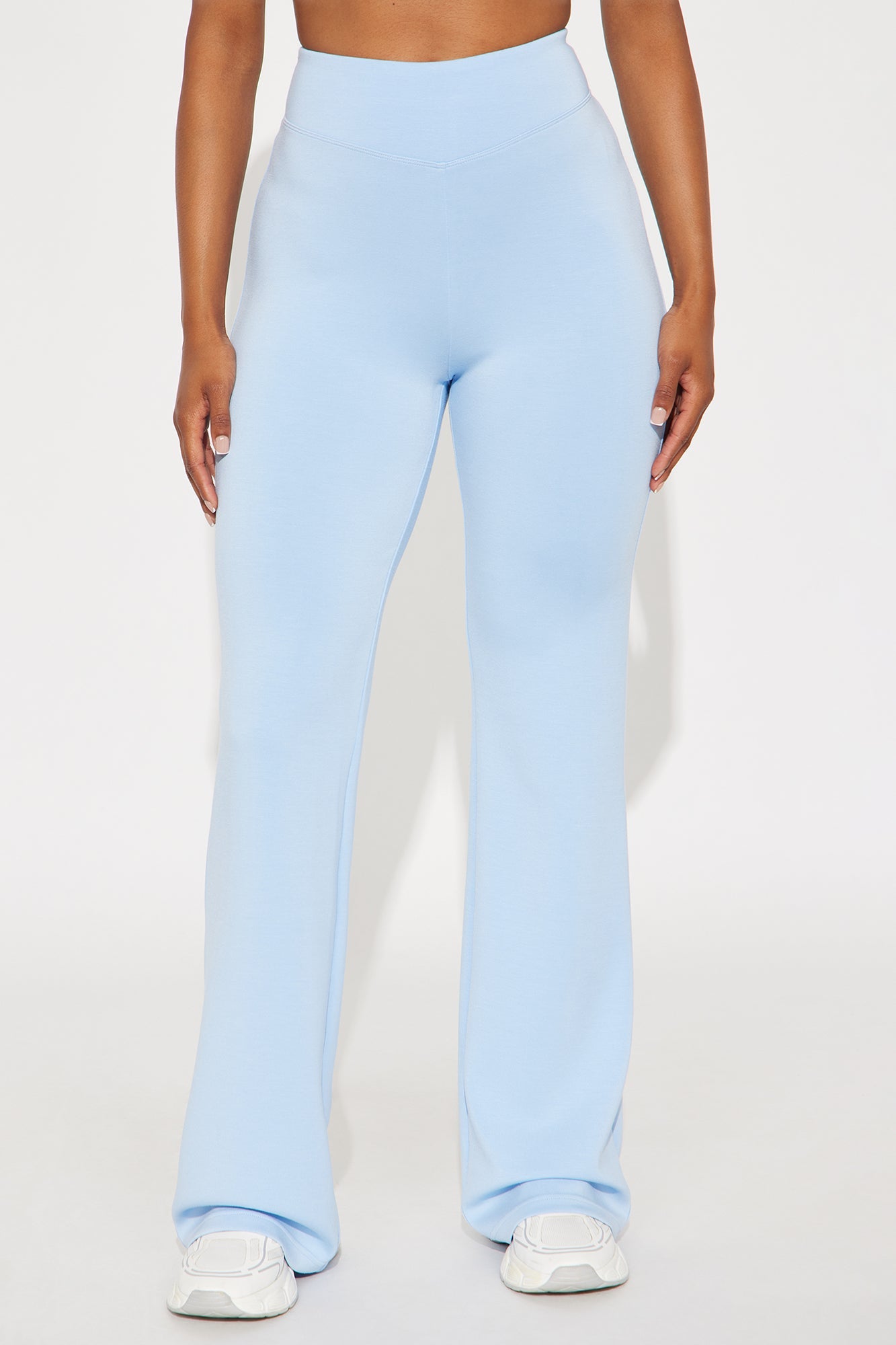 Sarah Ultra Soft Flare Pant - Light Blue