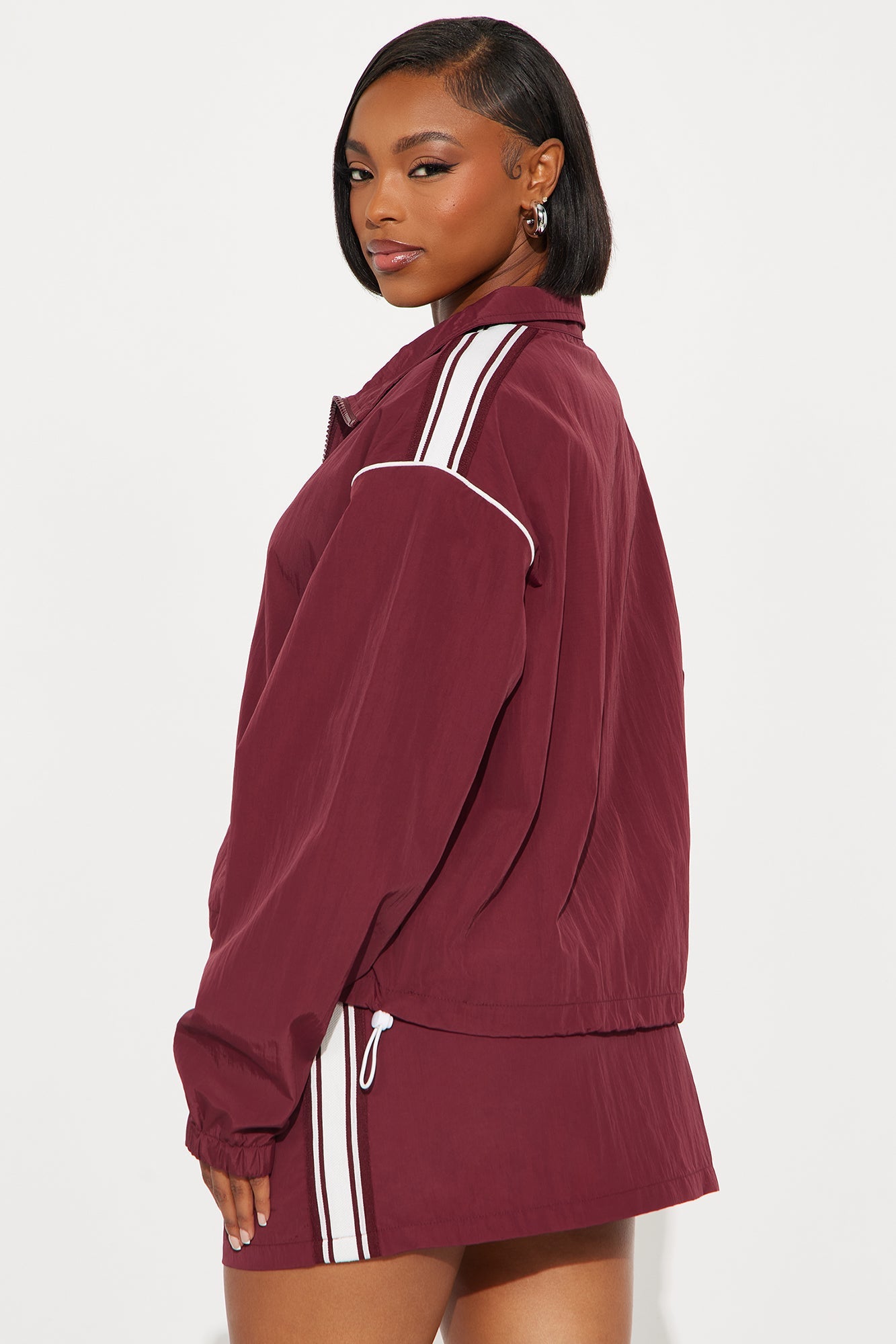 Tennis Court Ready Skirt Set - Burgundy/combo