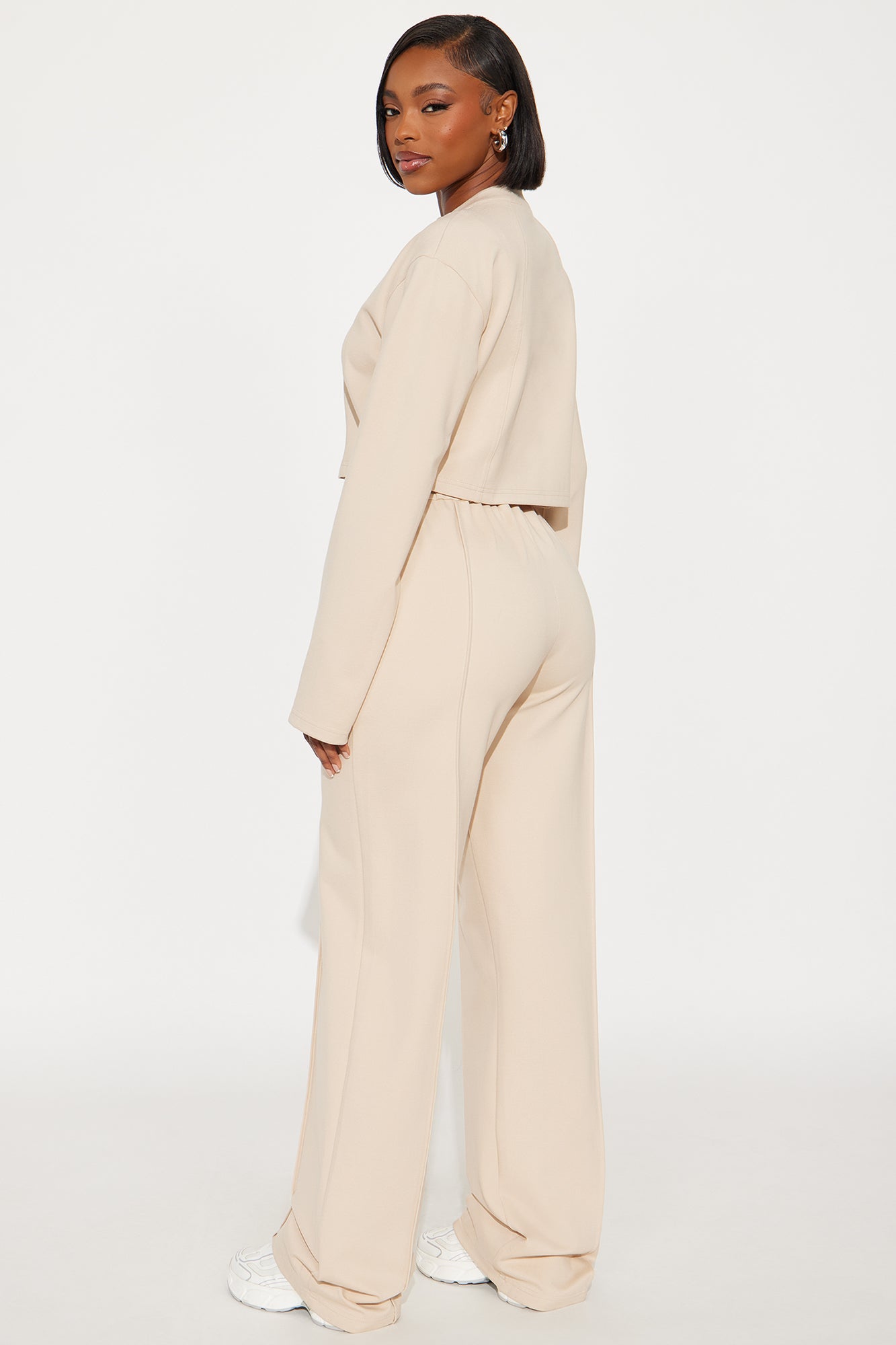 Flying Private Zip-Up Jacket Pant Set - Taupe