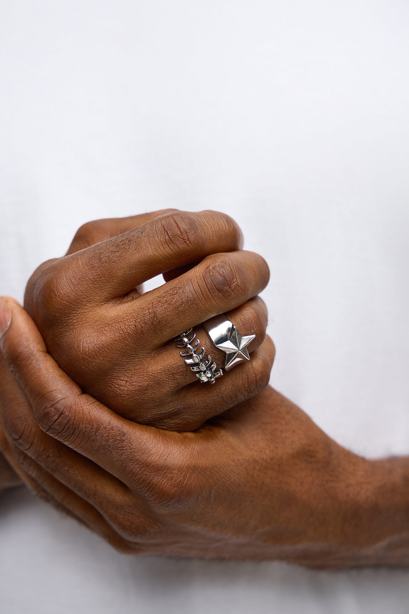 Feel Alive 2 Piece Ring Set - Silver