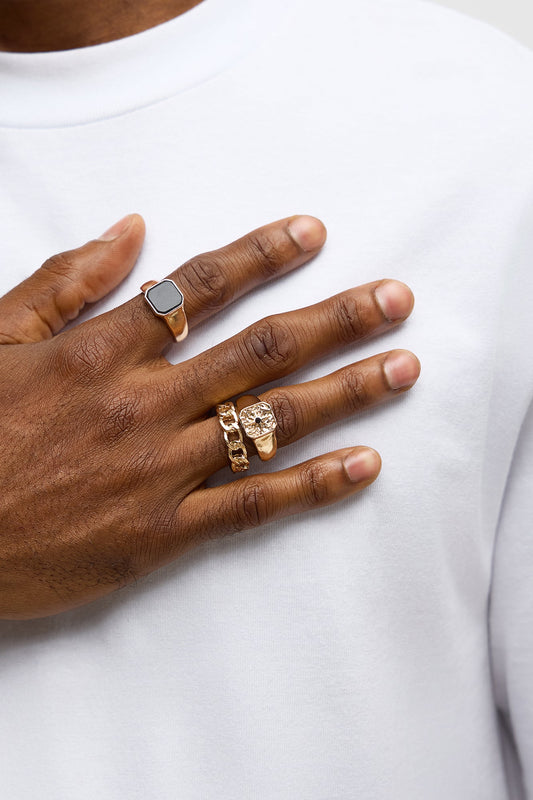 Shining Star Ring Set - Gold/combo