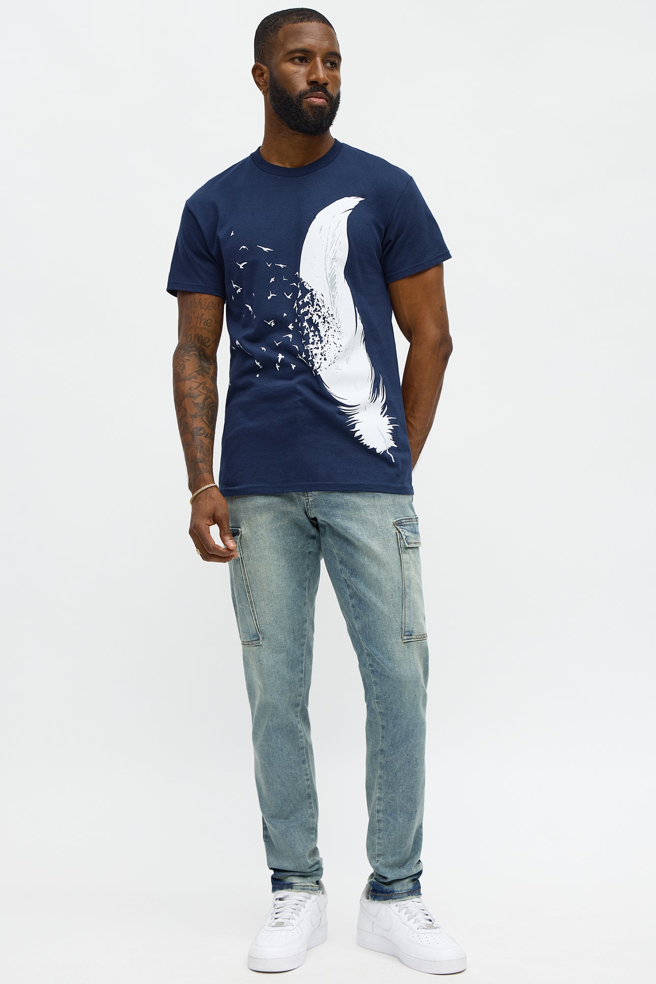 Skinny Keeping It Cool Cargo Jean - Medium Wash