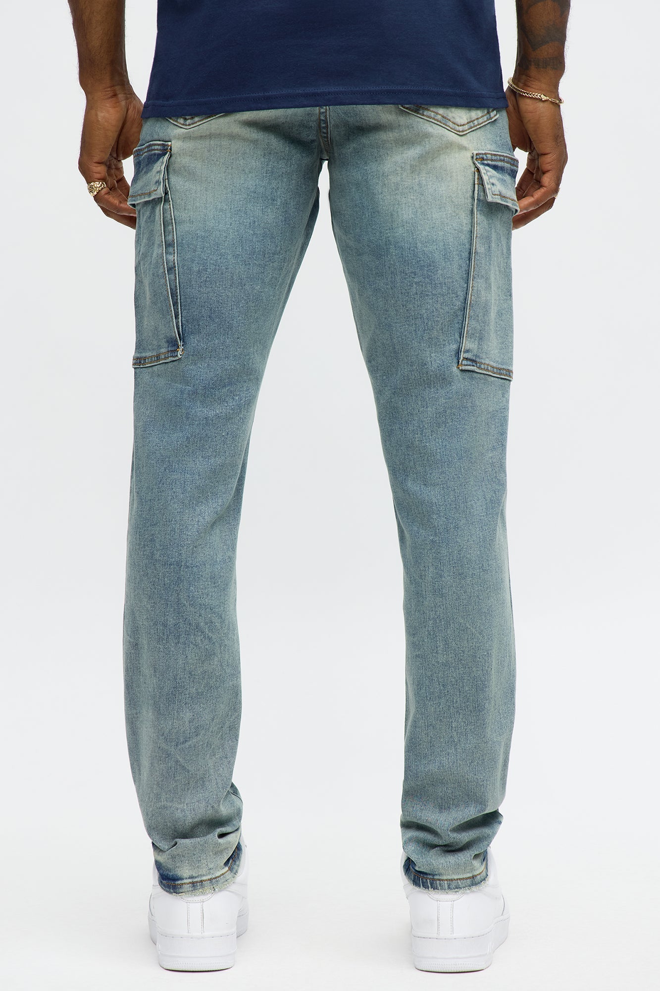 Skinny Keeping It Cool Cargo Jean - Medium Wash