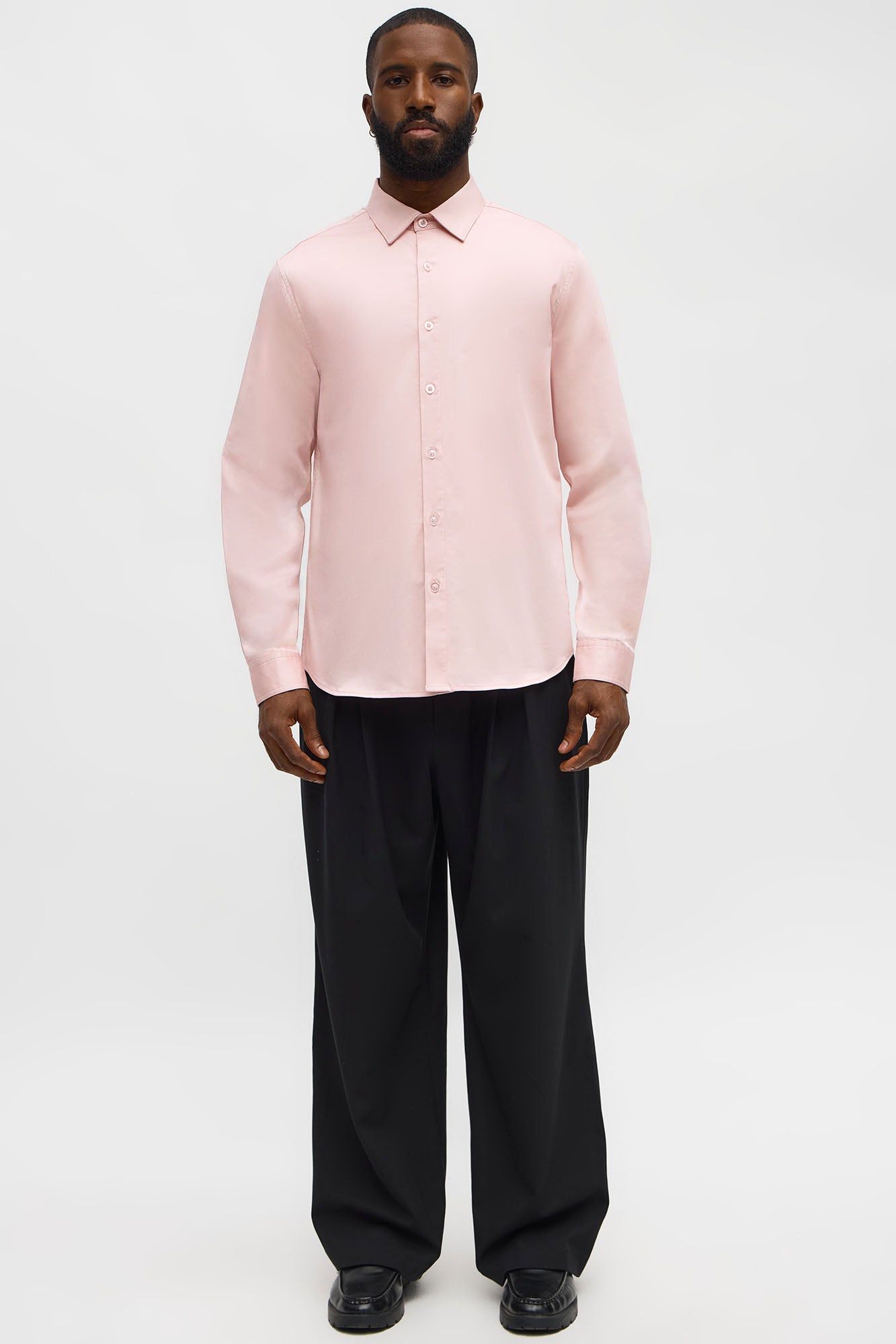 Luxe Stretch Dress Shirt - Pink