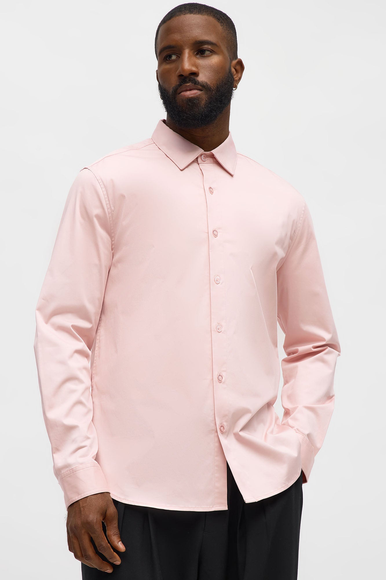 Luxe Stretch Dress Shirt - Pink