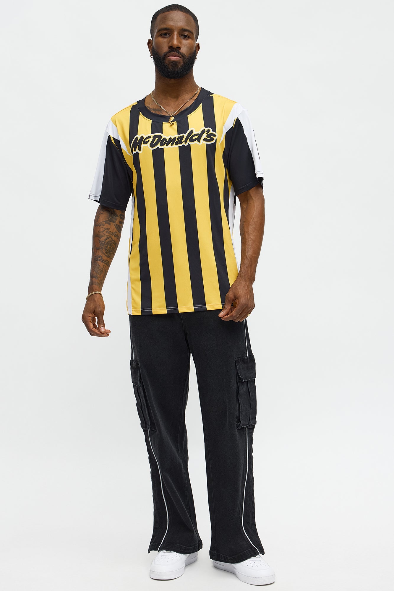 McDonalds Relaxed Burglar Jersey Tee - Black/Gold