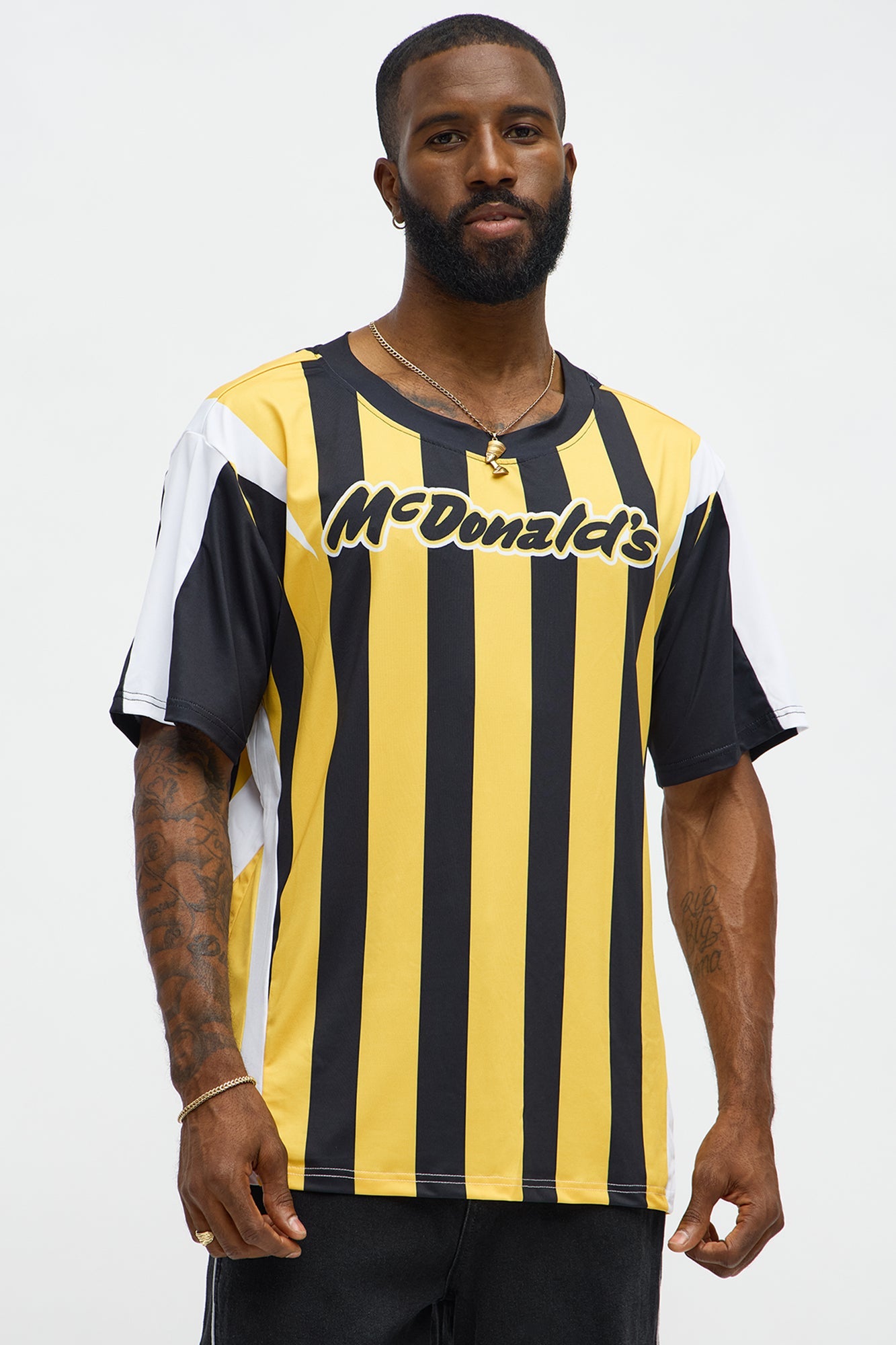 McDonalds Relaxed Burglar Jersey Tee - Black/Gold