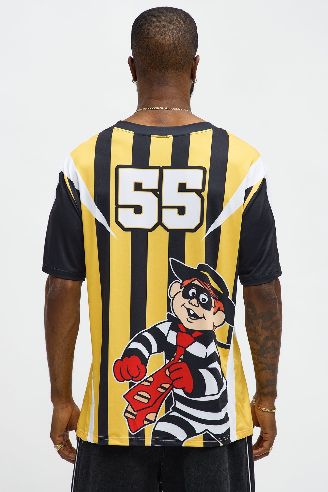 McDonalds Relaxed Burglar Jersey Tee - Black/Gold
