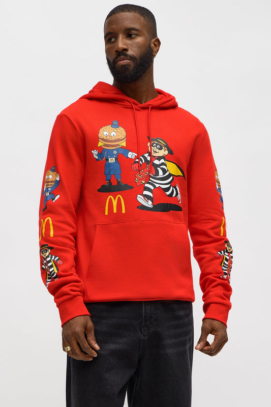 McDonald's Hamburglar On The Run Hoodie - Red