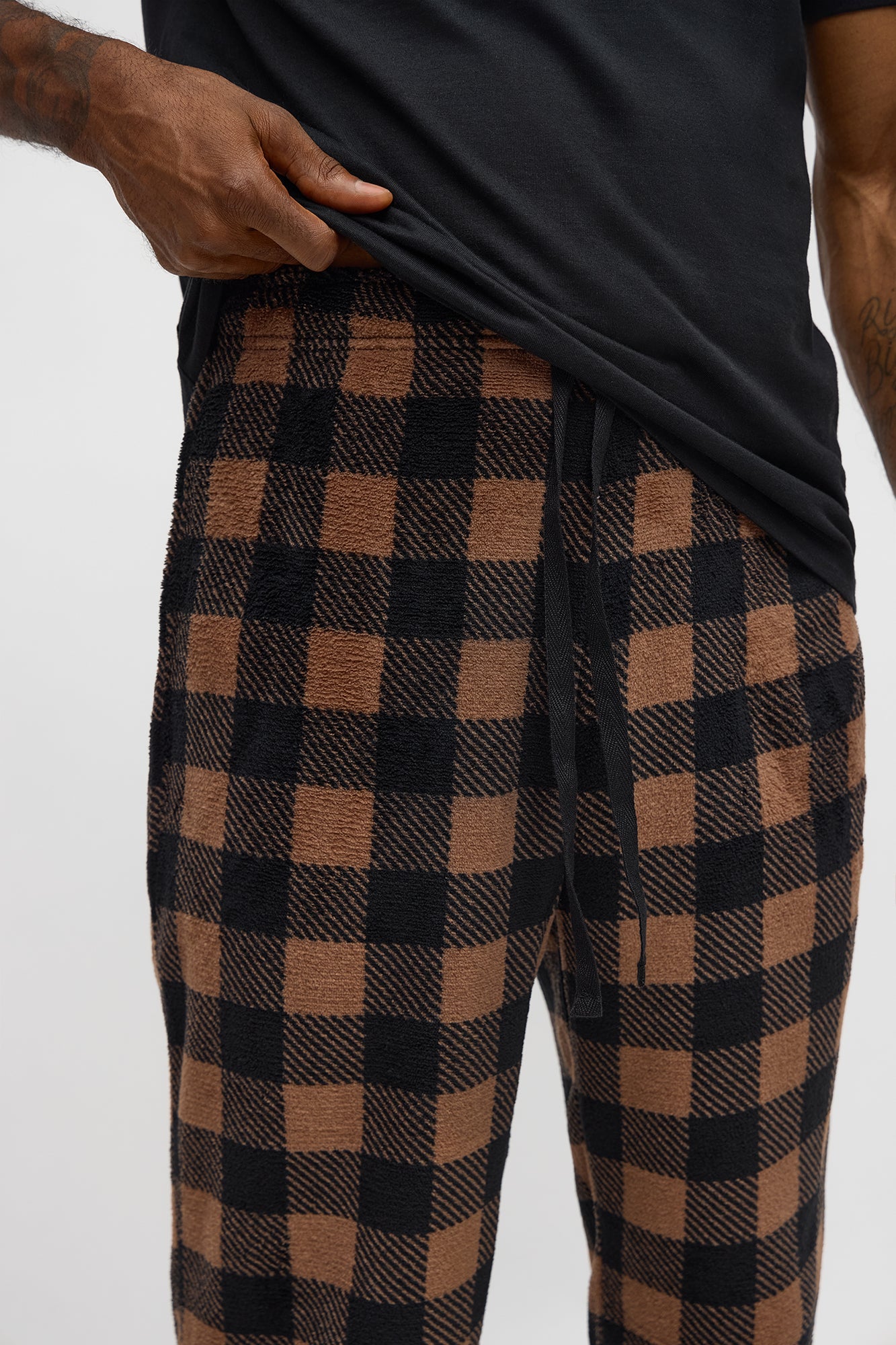 Always Cozy Holiday Lounge Pants - Brown/combo