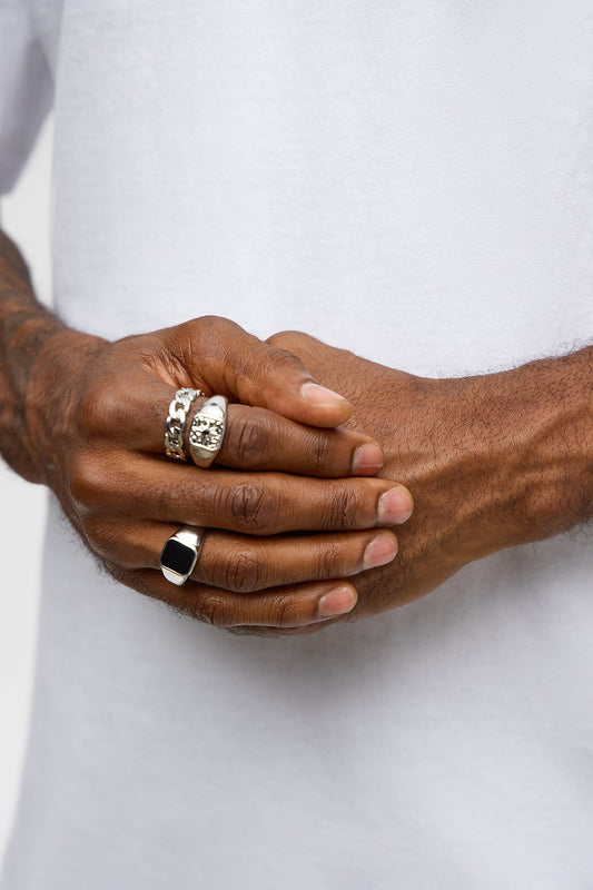 Shining Star Crest Ring Set - Silver/Combo