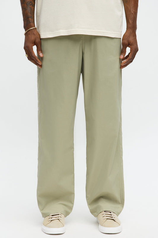 Baggy Lose Control Snap Button Pant - Sage