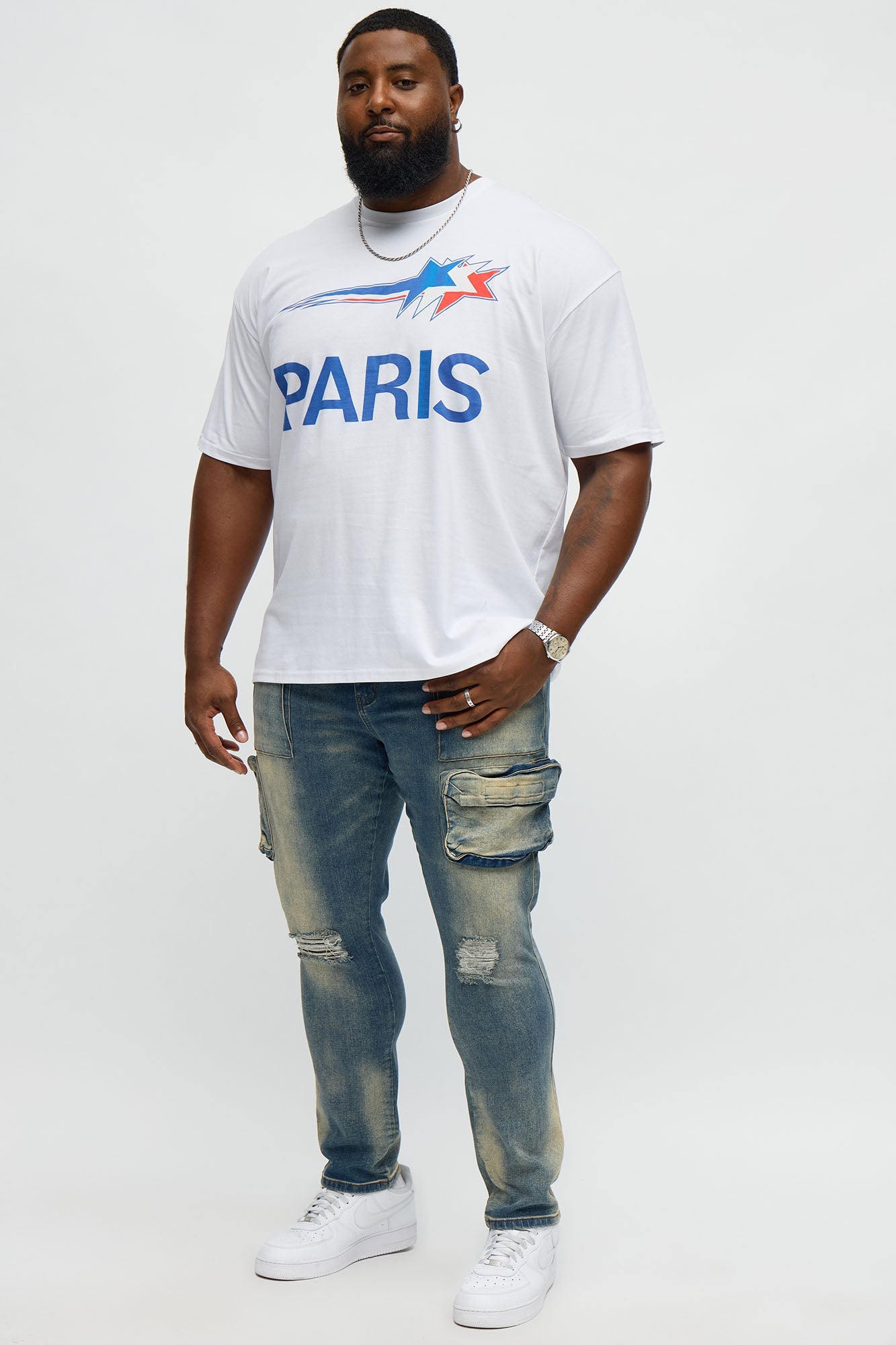 Bonjour Paris Short Sleeve Tee - White