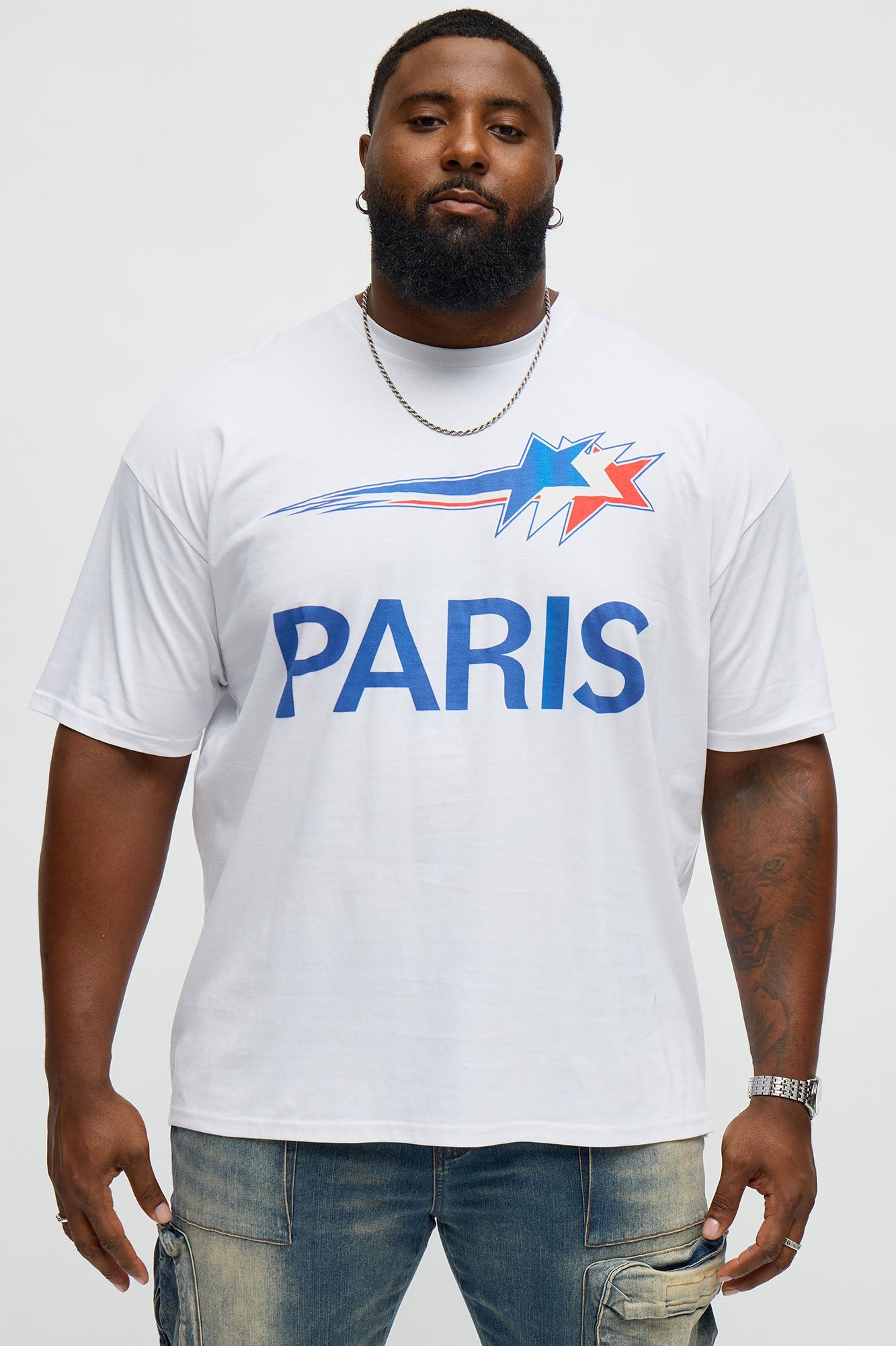 Bonjour Paris Short Sleeve Tee - White