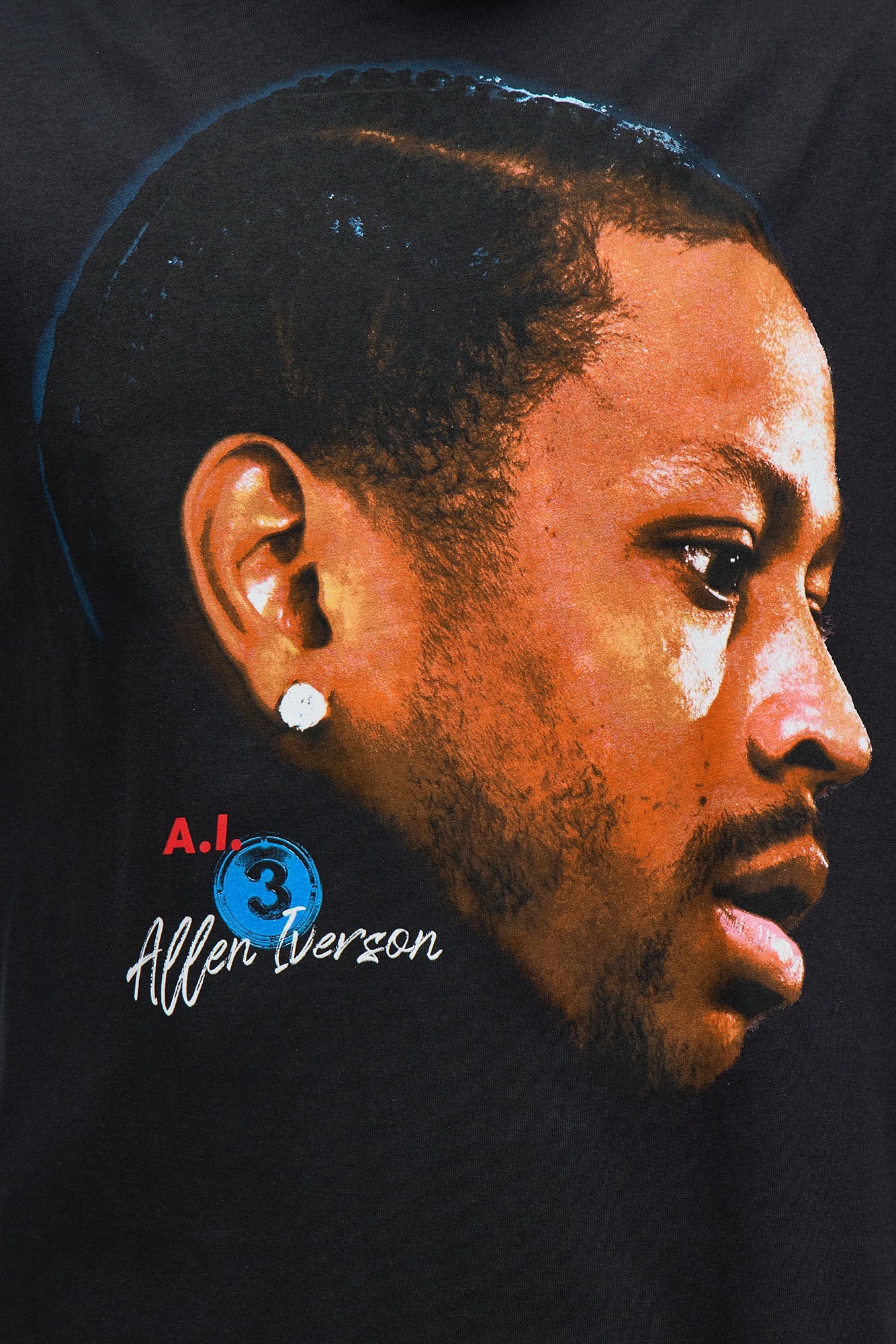 Allen Iverson A.I. Oversized Short Sleeve Tee - Black
