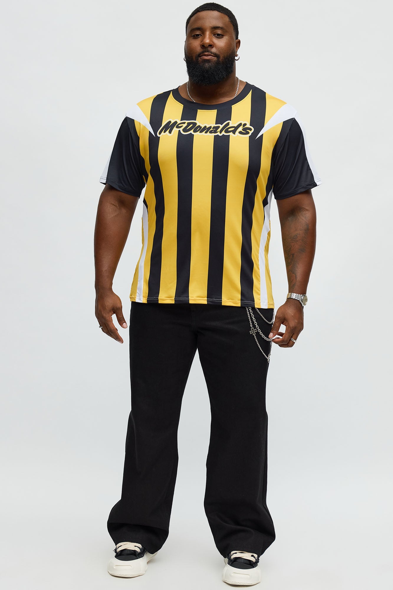 McDonalds Relaxed Burglar Jersey Tee - Black/Gold