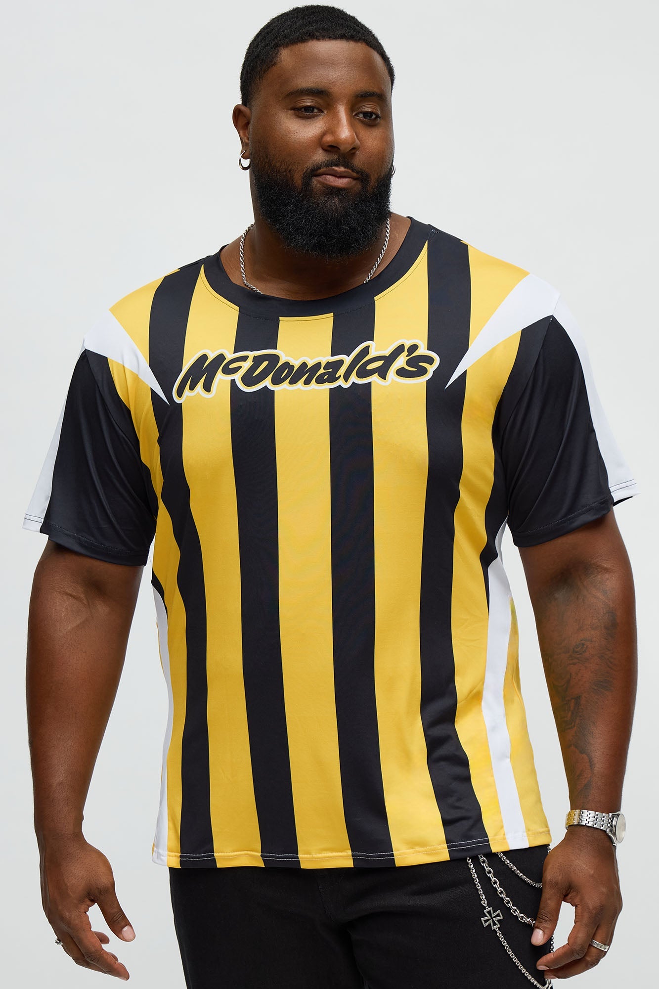 McDonalds Relaxed Burglar Jersey Tee - Black/Gold