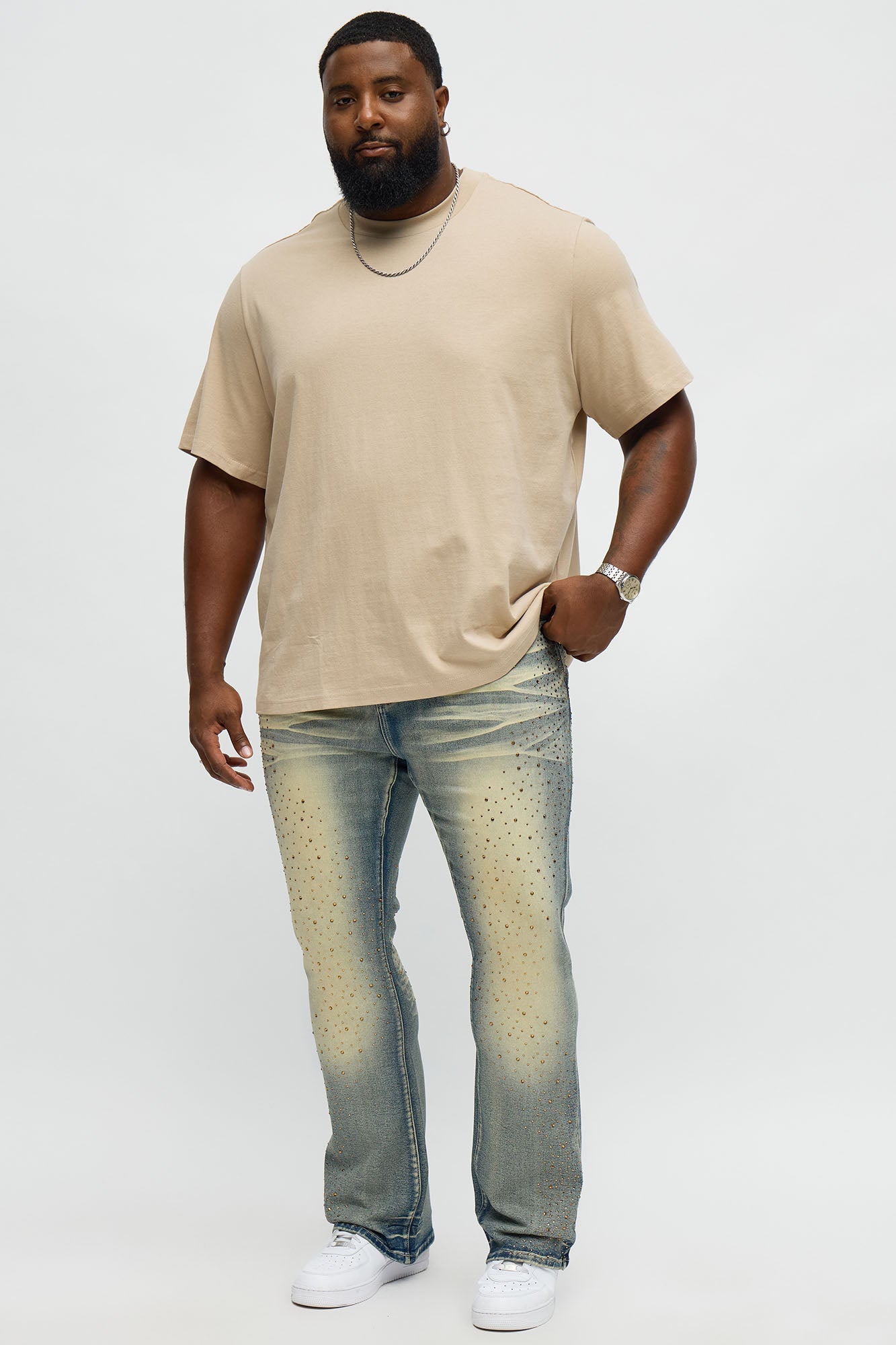 Oversized Heavyweight Tee 240GSM - Beige