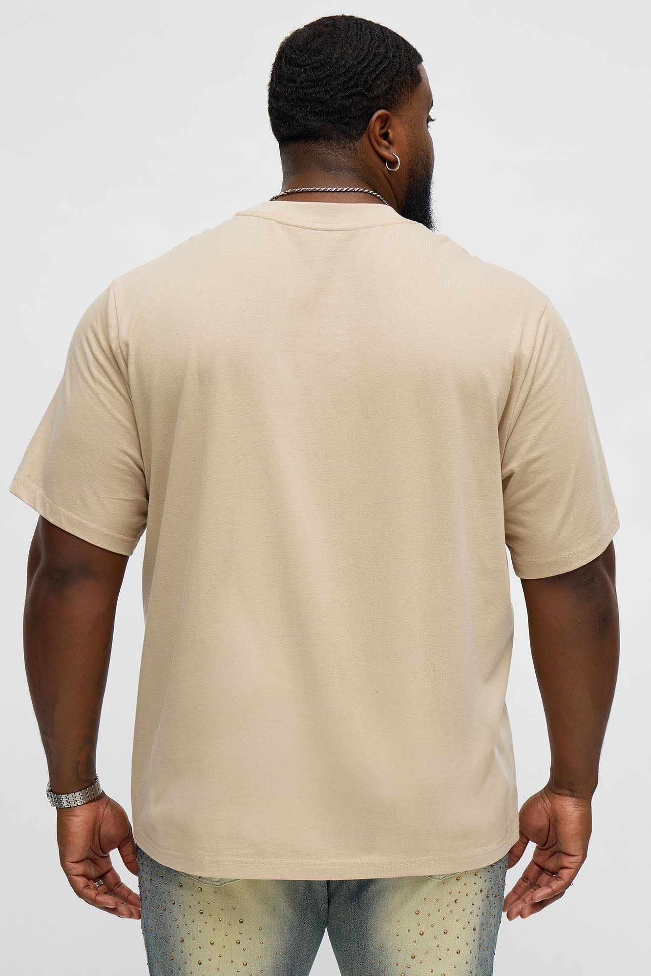 Oversized Heavyweight Tee 240GSM - Beige